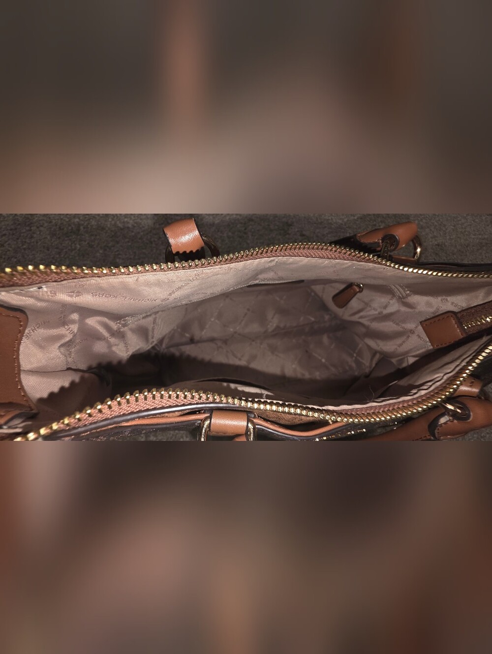 Michael Kors Brown Signature Tote Bag - Picture 8 of 11